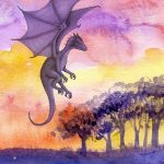 watercolour dragon